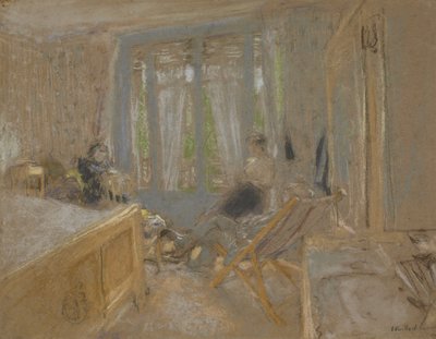 Die Familie Vuillard in der Closerie des Genêts, ca. 1921-24 von Edouard Vuillard